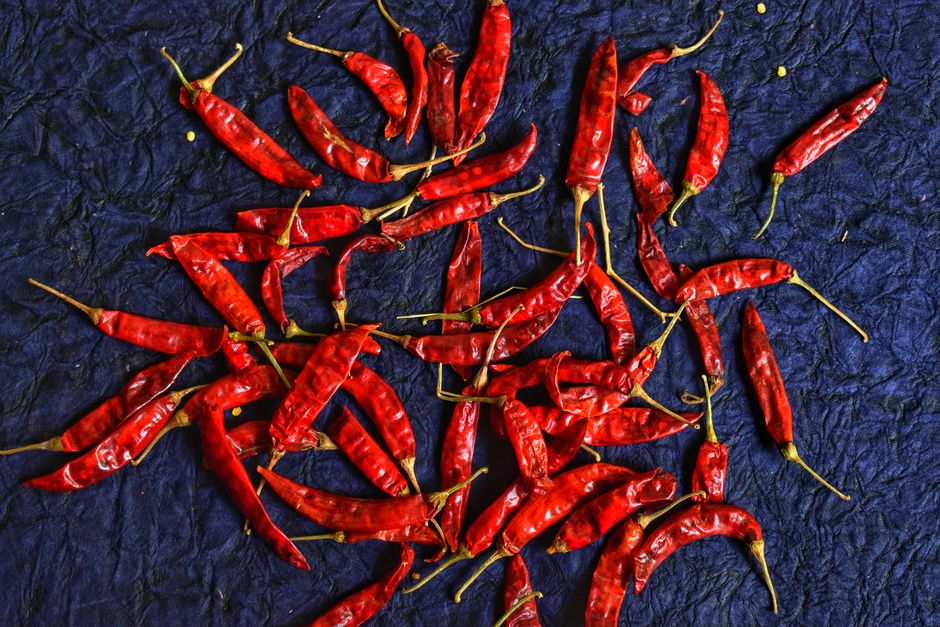 Chiles secos y molidos